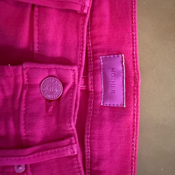 Mother brand neon pink jeans - Picture 3 of 5
